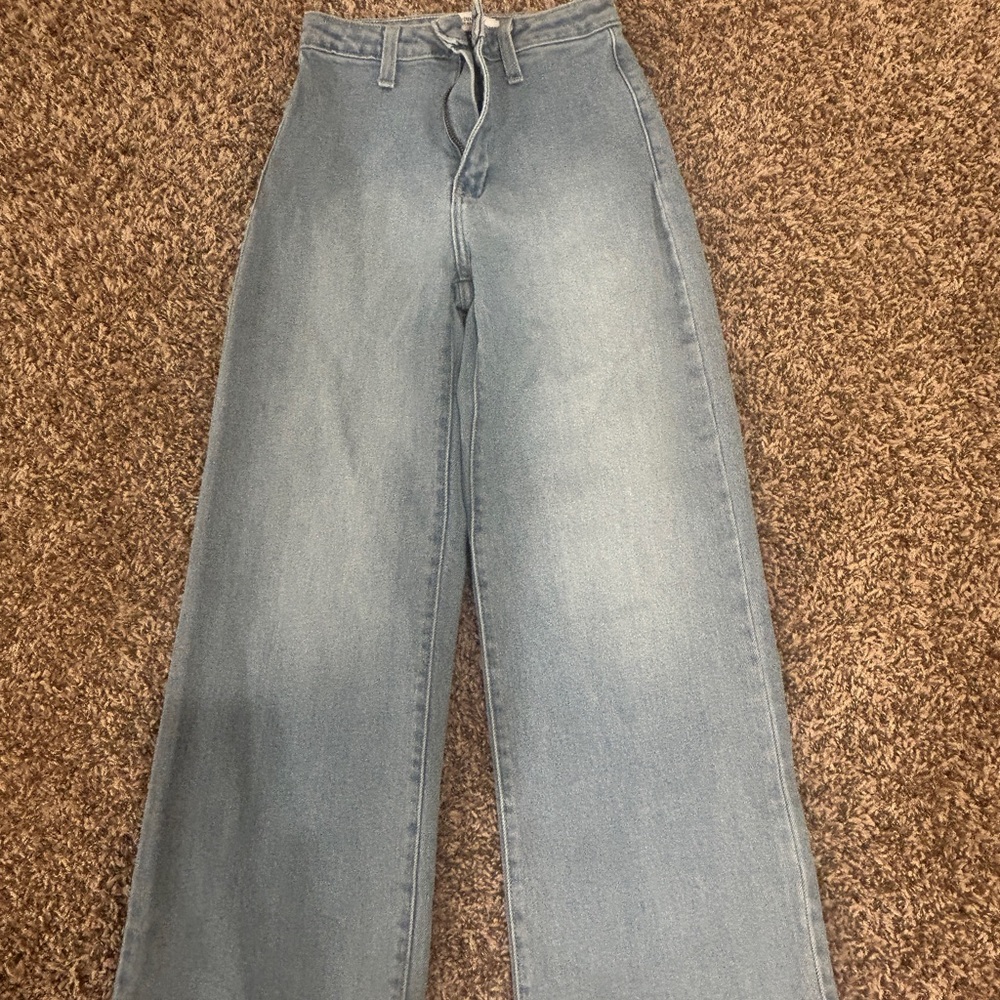 Wide Leg Jeans By Just Black Denim